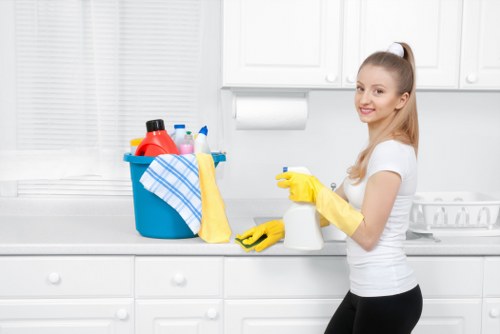 Professional deep cleaning in a Chelsea home kitchen