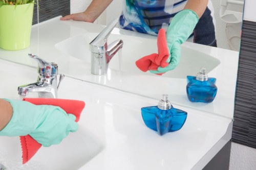 Kitchen and bathroom cleaning during tenancy cleaning in Chelsea