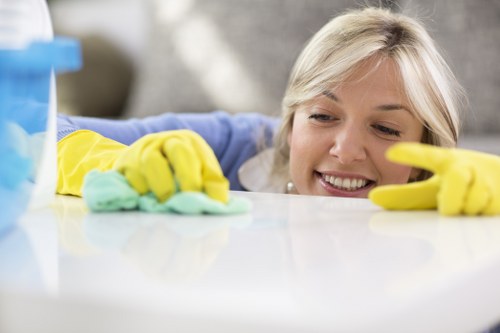 Chelsea carpet cleaning service preparing equipment for a home appointment