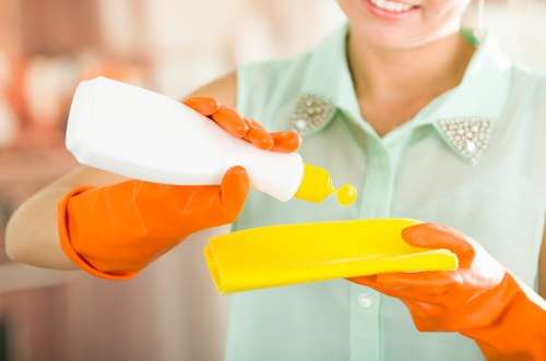Final stage cleaning of a renovated Chelsea home