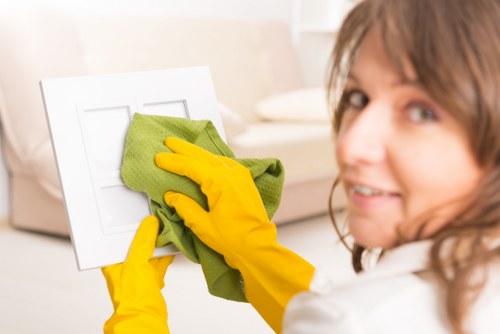 Commercial cleaners in Chelsea maintaining a polished office space