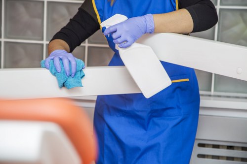 Protective equipment used during professional cleaning